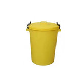 110L Clip Bin with Lid Yellow  Adomoo